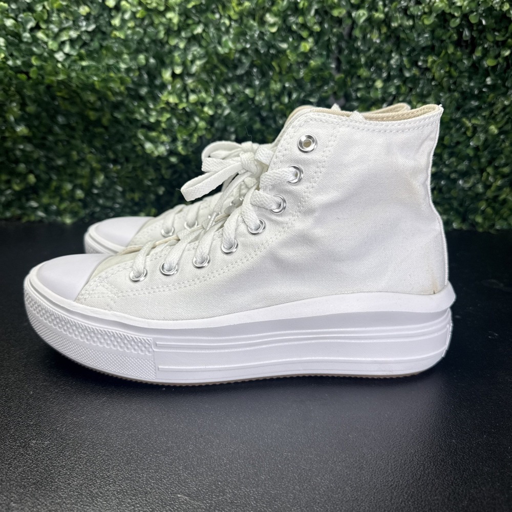 Converse Chuck Taylor All Star Hi Sneakers Womens Size 9 White Athletic Shoes